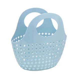 Hand-held Basket Foldable Soft Bath Storage Basket Plastic Washbasin Storage Basket New Bathroom Frame Portable Shower Container