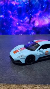 Diecast Miniatur Mainan Mobil Sedan Sport Balap Maserati MC20 Besi Metal 1/32