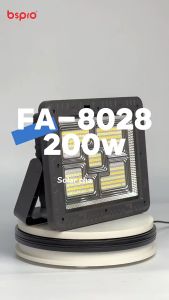 200W LED Solar Work Light 10000LM Magnetic Worklight with 5 Modes 12000mAh Battary Rechargeable IP66 Waterproof Portable Solar Outdoor Working Light for Emergency Repair Camping