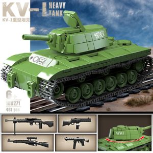 Ww2 Military World War German Leopard Medium Tank Building Blocks Bricks Kid Educational Toys for Children Boy Christmas Gifts
