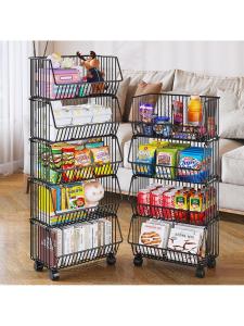 MOLORE | Rolling Multi-tier Storage Rack