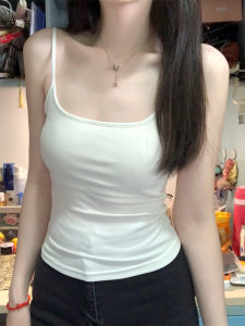 Áo Ba Lỗ Ôm Vừa Vặn Màu Trắng Cho Nữ Áo Ba Lỗ Mùa Hè Áo Ba Lỗ Lót Ngực Áo Ba Lỗ Dây Đeo Vai Áo Ba Lỗ Mặc Trong Và Ngoài