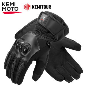 KEMIMOTO Winter Motorcycle Gloves Waterproof Warm Riding Moto Gloves Touchscreen For Motorcycle ATV UTV Snowmobile