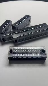 ItemMart 15A Molded Terminal Block TB1504 TB1505 TB1506 600V Dual Row Barrier Screw Terminal Block
