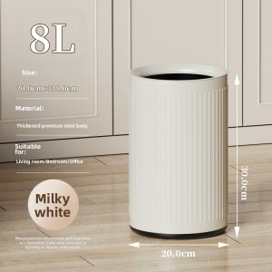JINDONG | Stainless Steel Round Large Double Layer Trash Bin