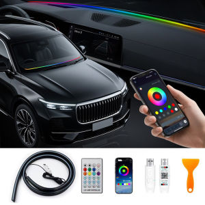 SEAMETAL 150cm Car Ambient Light Universal Dashboard LED Atmosphere Lamp Mulit Modes Strip USB APP Control Light Strip