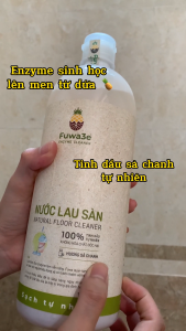 Nước lau sàn sinh học Fuwa3e 1L enzyme sinh học dứa  hương sả chanh/ quế