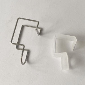 25 Diameter Square Tube Windbreak Windbreak Hook Balcony Clothes Drying Hanger Accessories Plastic Clothes Hook Stainless Steel 304