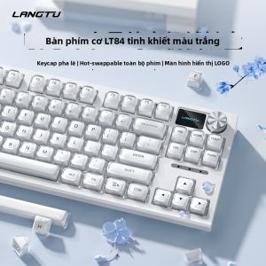 LANGTU | Bàn Phím Cơ LT84 Layout 75% Núm Xoay Đa Năng Hotswap LED Đơn Sắc