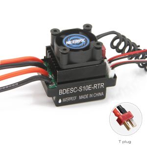 NEEBRC 320A 60A Brushed ESC with Cooling Fan 2-3S Speed Controller T/XT60/Tamiya Plug for 1/10 RC Car Crawler Truck Model Toys