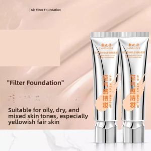 Long-Lasting Moisturizing Skin-Nourishing Foundation Liquid for Women Full Coverage Concealer BB Cream Dry Skin Oil Skin Yellow Black Skin
