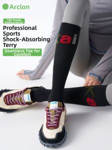 Acalen | Pressure Sports Socks Long Length Towel Bottom Shock Absorption