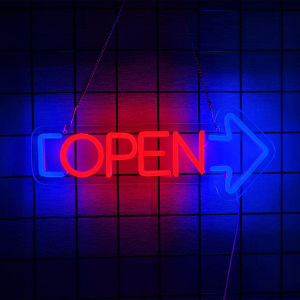 Open Neon Sign For Wall DecorNeon Led Neon Light For Bar Salon Coffee Stores Club HotelWindow Glass DoorRestaurant Pubs