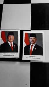 Poster Foto Presiden Wakil Presiden - Prabowo Gibran