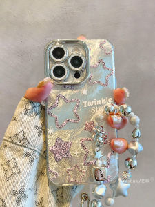 Creative Protective Phone Case for  16ProMax 17Pro Gradient Tin Paper Pattern Stars Full Cover Lens Female New Model