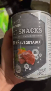 6pcs Canned Staple Dog Food Dog Wet Food Pet Canned Food High Nutrition Dog Treats Puppy Food