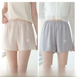 MiiOW | Cat Woman Ice Silk Shorts Womens Summer Lightweight Loose Breathable Home Pants Polyester Fiber Casual Home Scene