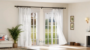 Adjustable 46~365CM Batang Langsir/Curtain Rod With Dual Pole Bracket For Window Roman Rod Extendable