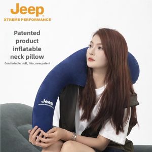 JEEP Outdoor Inflatable Neck Pillow Travel Neck Pillow Airplane Sleeping Tool Compression Neck Pillow Neck Pillow