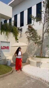 LEXY กางเกง Wrap Pants ผ้าพริ้วขายาวสีส้ม กับซัมเมอร์ PEAKHEART.STORE ผ้าเย็นสบาย สร้างไซส์เป็นมาตรฐาน สำหรับคนที่ต้องการความสะดวกสบาย และความสะอาดในช่วงชม