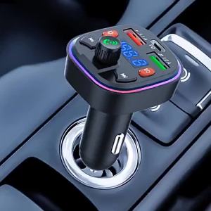 Jualan hebat [ Penghantaran dari China ]2025 Model Persendirian Baharu Q5 Pemain Berbilang Fungsi Lossless Penerima Bluetooth Kereta dengan Pengecas Kereta Cahaya Ambien Pengecasan Pantas JK