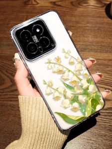 Xiaomi 17PROMAX Phone Case Bellflower Spring Youth Edition Womens Transparent Soft Creative Protective Cover Anti-Fall