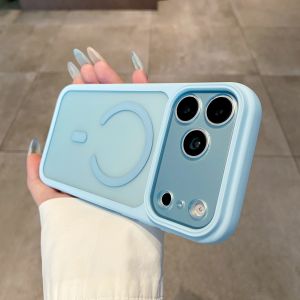 Ốp Điện Thoại iPhone 18/17/16/15 Pro Max Plus 18Pro Trong Suốt Mờ Chống Sốc - Chất Liệu Acrylic TPU Bảo Vệ Ống Kính Tương Thích Với Magsafe