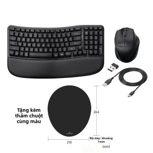 Sanwa Supply | Bộ Bàn Phím Và Chuột Bluetooth Không Dây Ergonomic có Đế Dựa Cánh Tay