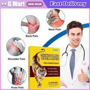 ⭐️【Local Warehouse】8Pcs Knee Pain Relief Patch Black Tiger Patches Chinese Herbal Joint Muscle Rheumatoid Arthritis