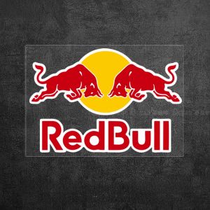 Red Bull สติกเกอร์ตกแต่งรถยนต์ รถจักรยานยนต์ รถแข่ง สติกเกอร์ปิดรอยขีดข่วน โลโก้สปอนเซอร์ อุปกรณ์ตกแต่งภายในรถยนต์