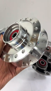 ดุมกระจก เวฟทุกรุ่น หน้า+หลัง พร้อมลูกปืน+บูช Wave110i / 125 / 125s ครบจบชุดเดียว ดุมกระจกwave ดุมแต่งwave125