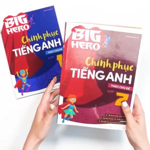 Sách Combo 2 cuốn Big Hero Chinh phục tiếng Anh theo chủ đề Lớp 1 Lớp 2 - Megabook