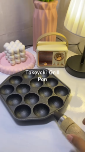 【winnereco】14 Holes Takoyaki Grill Pan Plate Non Stick Home Cooking Baking Forms Mold Tray Cooking Grill Baking Pan Kitchen Gadgets