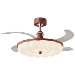 DGY | Silent Cream French Style Ceiling Fan Light