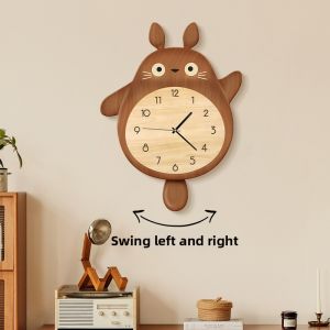 YIYUXUAN | Silent Creative Totoro Cream Style Wall Clock