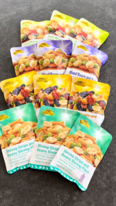 Gaim Yum Peanut Shrimp Strips And Beans Shrimp Flavor/Shrimp Strips & Beans BBQ Flavor/Green Pea Wasabi/Green Pea Original/Mixed Beans And Dried Fruits/Mixed Beans And Nut 甘源鲜虾味虾条豆果/芥末味/青豌豆/综合果仁/蟹黄味 75g