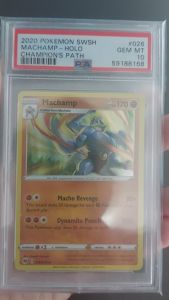 PSA 10 Machamp #026 HOLO Champions Path SWSH English (2020) - Pokemon Card GRADED