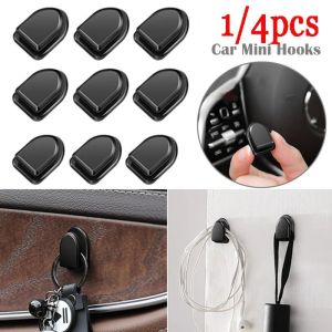 Car Hook Organizer Storage for USB Cable Key Storage Self Adhesive Wall Hook Hanger Auto Fastener Clip Car Dashboard Mini Hooks