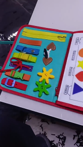 Busy Board for 1 Year Old Sensory Toys for Toddlers 1-3 Montessori Learning Busy Book for Boys Girls Preschool Toys Gift (Green)