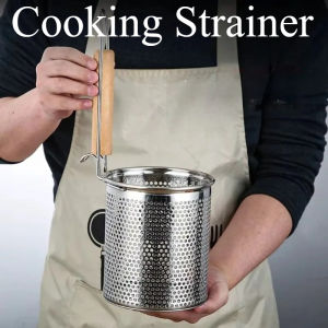 Stainless Steel Kitchen Strainer Basket Noodle Strainer Colander Frying Basket Cooking Filter Mesh for Cooking