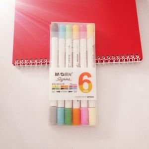 Morning Light Stationery Student Double Head 12 Colors Set Marker Pen Children Painting Special Soft Head Water Soluble Poster