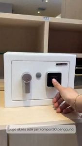 Brankas Besi Krisbow Finger Print Safe Box 17fp 1/3 Mm Brankas Mini STEEL SAFE Krisbow