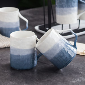 Lejia Ceramic Coffee Mugs with Lid And Spoon Couple Water Cups Breakfast Cups Nordic Style Small  Elements Adult Use