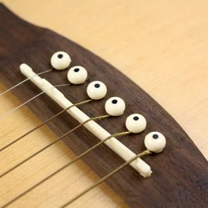6-String Guitar Bridge Pins Saddle Nut Acoustic Cattle Tailpiece Plastic Guitar Accessories