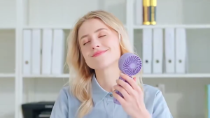 【SG STOCK】Mini Handheld Fan 100 Speed Refrigeration Fan 3600mAh USB Rechargeable Small Fan for Trave