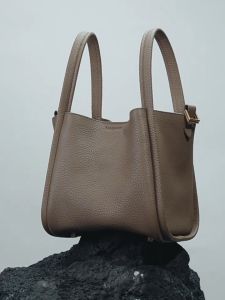 Original Songmont  bucket Vegetable Basket Bag Womens Cowhide Handbag Cross Body & Shoulder Bags Bucket Bag Womens Tote Bags