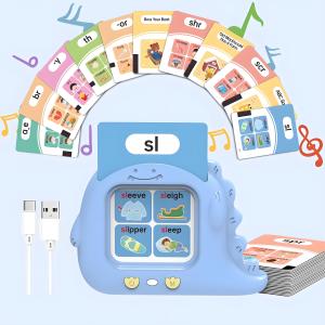 Máy Đọc Thẻ Giáo Dục Sớm Tiếng Anh Cho Trẻ Em Máy Học Tự Nhiên Đọc Chữ Cái Bằng Thẻ USB Sạc Đồ Chơi Giáo Dục