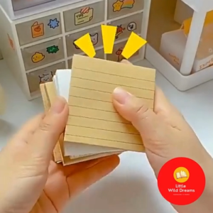 Stationery : Minimalist Style Sticky Note | Student Office Use Sticky Note | Square Message Pad | 1 Piece