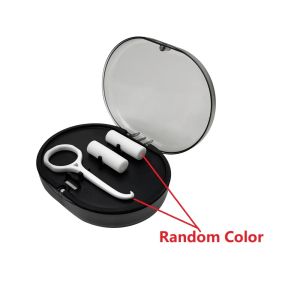 2 Layer Dental Retainer Case Orthodontic Retainer Braces Storage Box With Mirror Aligner Chewies Removal Tool Travel Denture Box