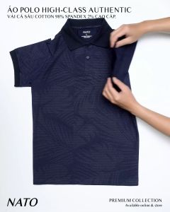 Áo Thun Polo Nam LÁ CÂY Vải Cotton Cá Sấu Cao Cấp Đẹp Tay Ngắn Có Cổ Màu Trắng Đen Đỏ Xanh Navy Trơn Họa Tiết NATO
